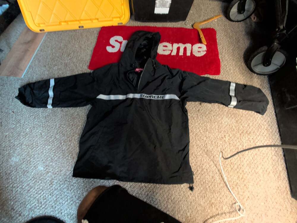 Supreme Reflective Taping Hooded Pullover